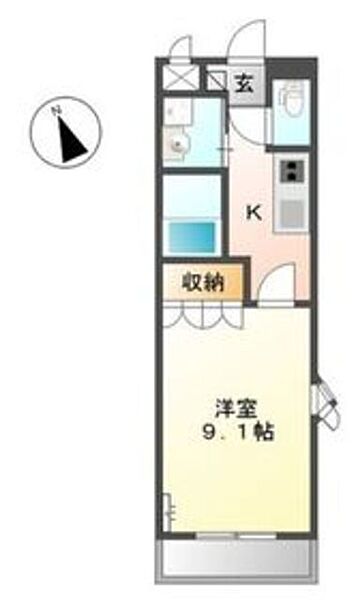 和歌山県和歌山市福島(賃貸アパート1K・2階・31.00㎡)の写真 その2