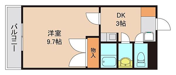 クレスト大和田 5B｜茨城県取手市取手３丁目(賃貸マンション1DK・5階・30.08㎡)の写真 その2