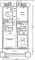 ラムザタワーA棟 3LDKの間取図画像