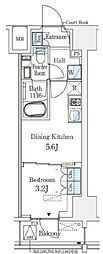 ベルファース神田神保町 1DKの間取図画像
