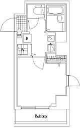 ガラ・シティ日本橋茅場町 1Kの間取図画像