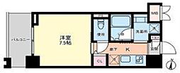プライマル板橋本町 4階1Kの間取り