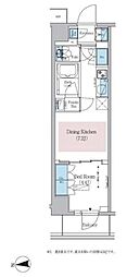 アーバネックス新御徒町駅前 1DKの間取図画像
