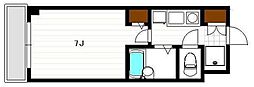 will長尾 1Kの間取図画像
