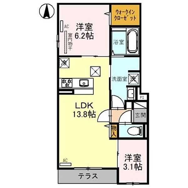 Clashist平野西East ｜大阪府大阪市平野区平野西６丁目(賃貸アパート2LDK・2階・54.63㎡)の写真 その2