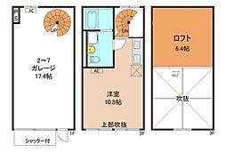 GLBゆめみ野A 1Kの間取図画像