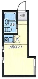ライフピアアリア ワンルームの間取図画像