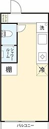 メゾン・ド・フェスタン ワンルームの間取図画像