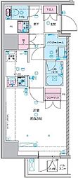 ジェノヴィア桜上水2 1Kの間取図画像