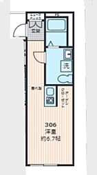 シャルマンパルヤベ ワンルームの間取図画像