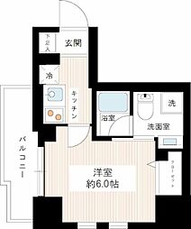 リブシティ横濱関内 1Kの間取図画像