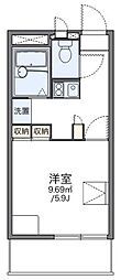 レオパレスサンハイム 1Kの間取図画像