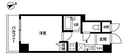 プレール上池袋 1Kの間取図画像