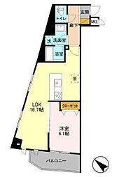 SOULAGEMENT 2階1LDKの間取り