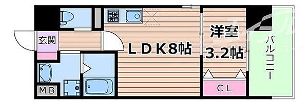 ビガーポリス486与力町公園II ｜大阪府大阪市北区同心１丁目(賃貸マンション1LDK・4階・29.52㎡)の写真 その2