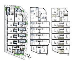 小田急多摩線 唐木田駅 徒歩3分の賃貸アパート 3階2SLDKの間取り