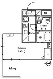 GRANPASEO明大前IV 1Kの間取図画像