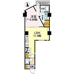 KITOIYASU 1LDKの間取図画像