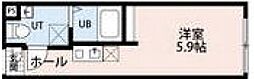 フィオーネ東尾久II ワンルームの間取図画像