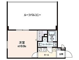 VISTA豊島 1Kの間取図画像