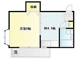 グランドティアラ江古田 1DKの間取図画像