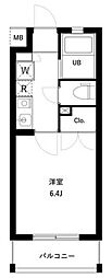 エスグランデ西新宿 1Kの間取図画像