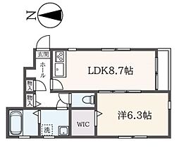 メゾンリミナーズ 1LDKの間取図画像