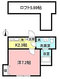 ラ・プリマベーラ南町田 1階1Kの間取り