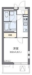 南品川ハイツ3 1Kの間取図画像