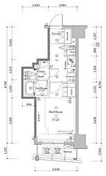 スカイコートパレス西巣鴨2 1Kの間取図画像