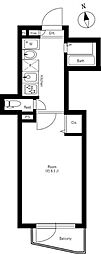 TRADIS日暮里S 1Kの間取図画像