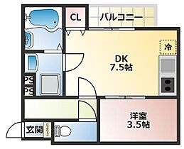 （仮称）花畑新築アパート 103 ｜ 福岡県久留米市花畑３丁目1-10（賃貸アパート1DK・1階・28.67㎡） その2