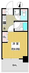 ヴェルト板橋 1Kの間取図画像
