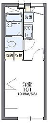 レオパレスノワール 1Kの間取図画像
