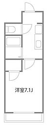 ヒルズL・R 1Kの間取図画像