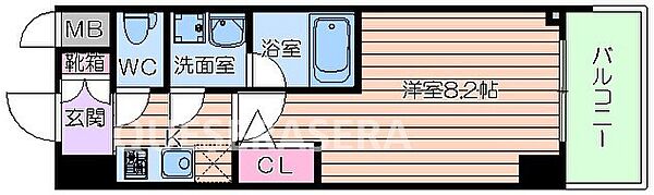 Fortuney大手前 1006｜大阪府大阪市中央区内平野町２丁目(賃貸マンション1K・10階・25.80㎡)の写真 その2