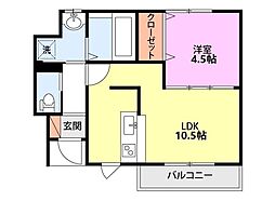 間取図画像 1LDK