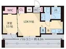 Mia Casa I 6階1LDKの間取り