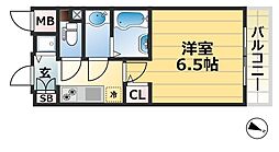 S-RESIDENCE神戸元町 1Kの間取図画像