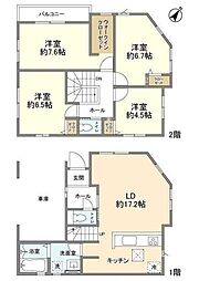 Kolet上福岡#05 1階4LDKの間取り