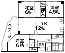 ハリマシリーズIII 3階3LDKの間取り