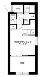 ZERDIA綾瀬 3階1LDKの間取り