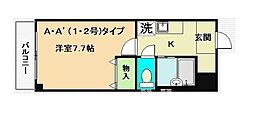 ＭＳＣ大橋（エムエスシーオオハシ） 302 3階1Kの間取り