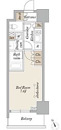 プライマル浅草言問通 1Kの間取図画像
