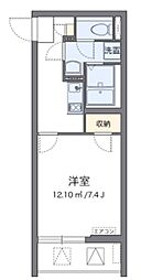 アムレット横川 1Kの間取図画像