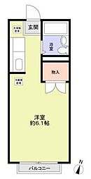 エステートピアエイト 1Kの間取図画像