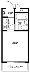 TOP妙蓮寺第2 ワンルームの間取図画像