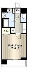 グラン　フィル 6階1Kの間取り