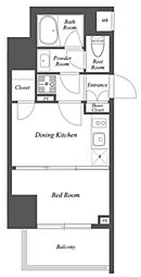 豊島区雑司が谷3丁目マンション 1DKの間取図画像