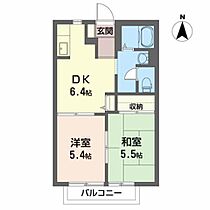 グリーン・アイ　Ｂ 202 ｜ 福島県郡山市日和田町字大山田10（賃貸アパート2DK・2階・40.00㎡） その2